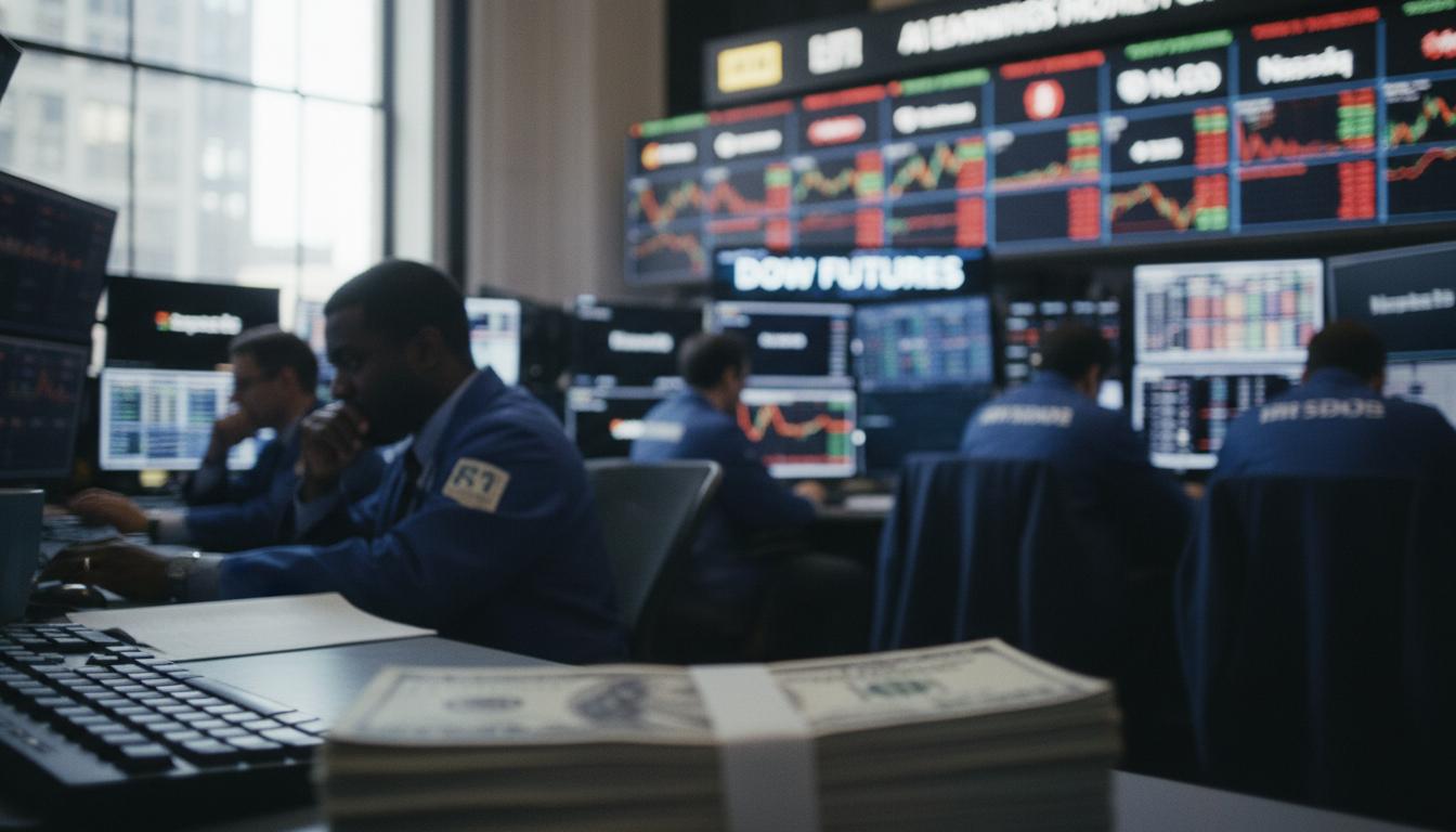Dow futures dip as investors weigh AI earnings momentum and trade headwinds